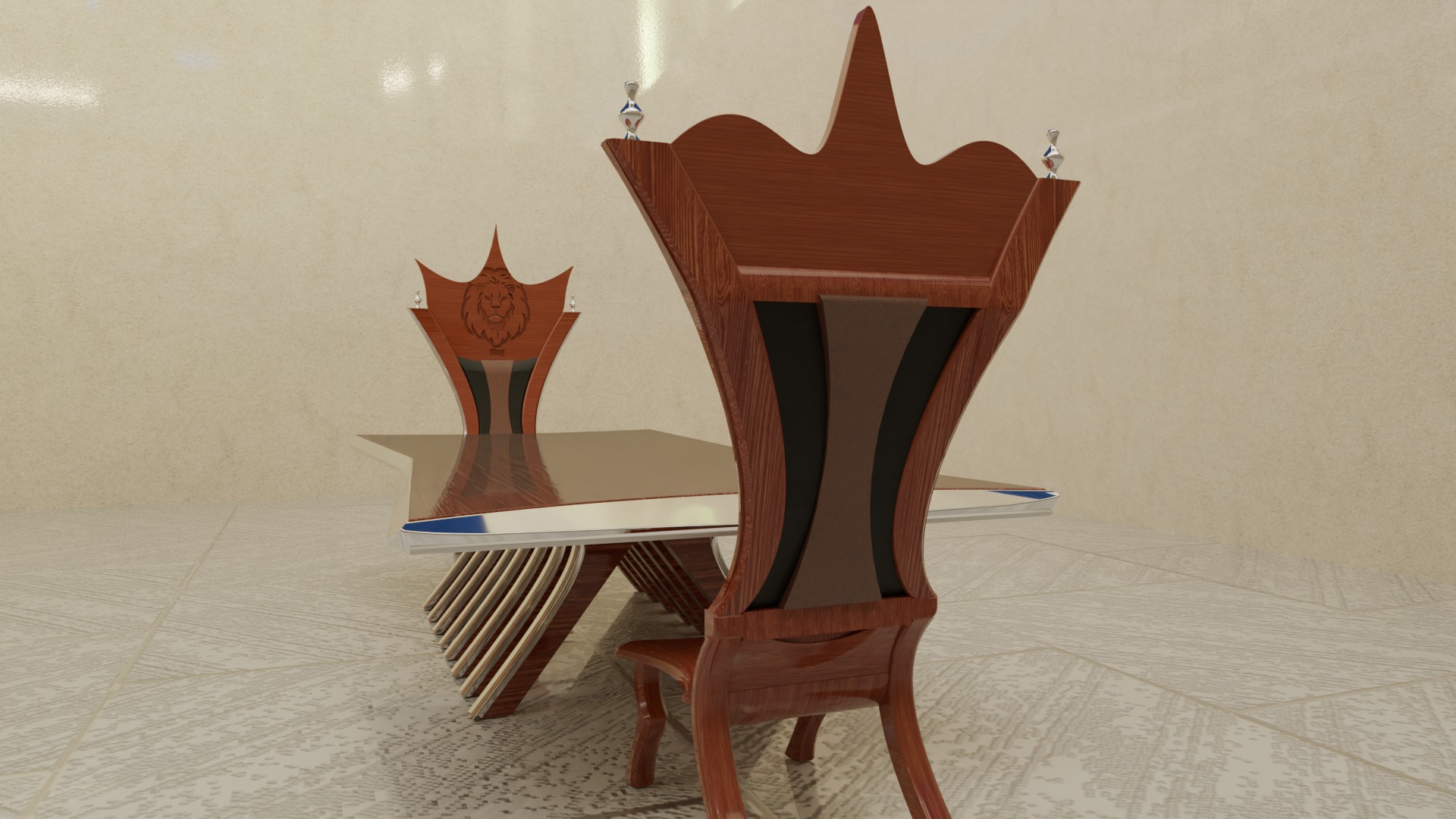 Table of the King and the Queen 3D model_4
