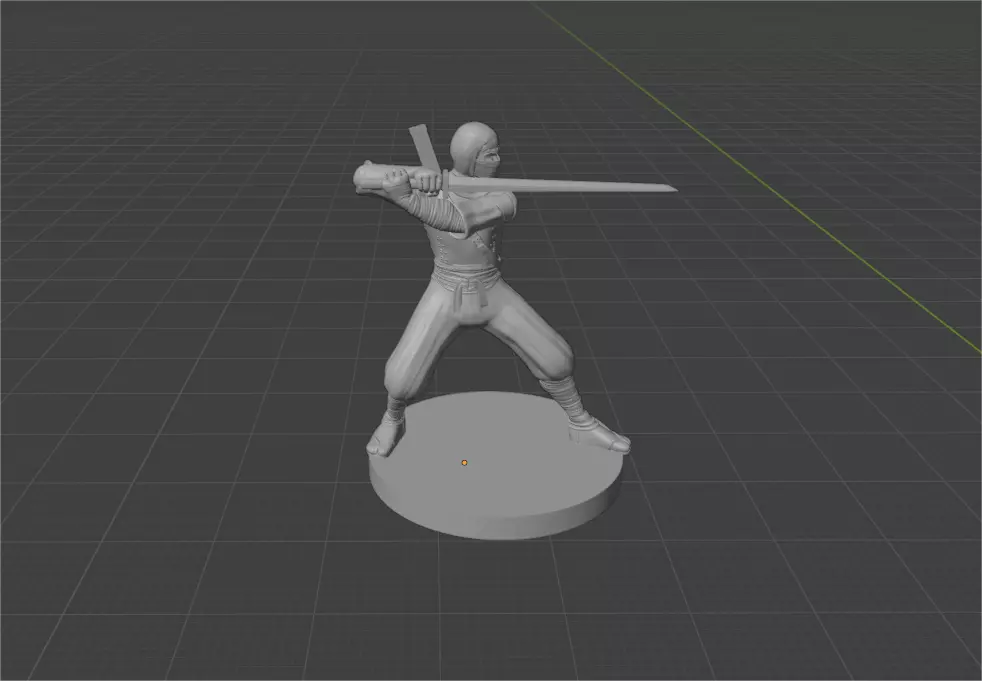 Ninja melee 3D print model_0