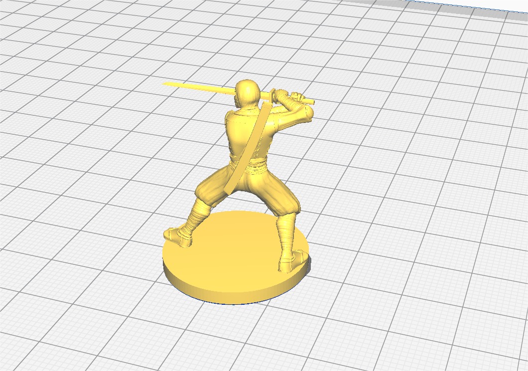 Ninja melee 3D print model_3