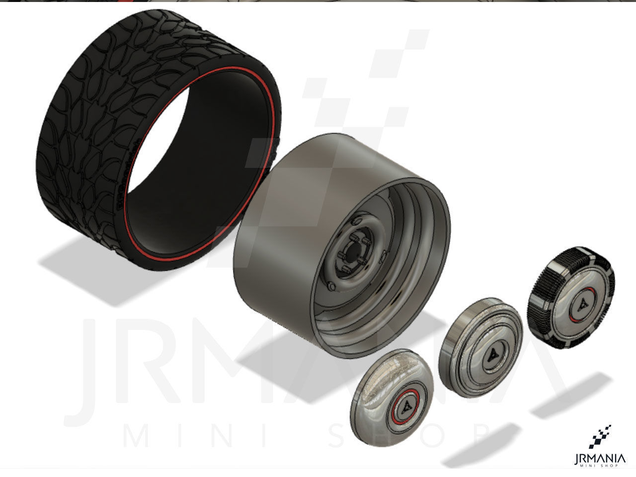 JrMania Mopar Steelies plus Tires 3D print model_10