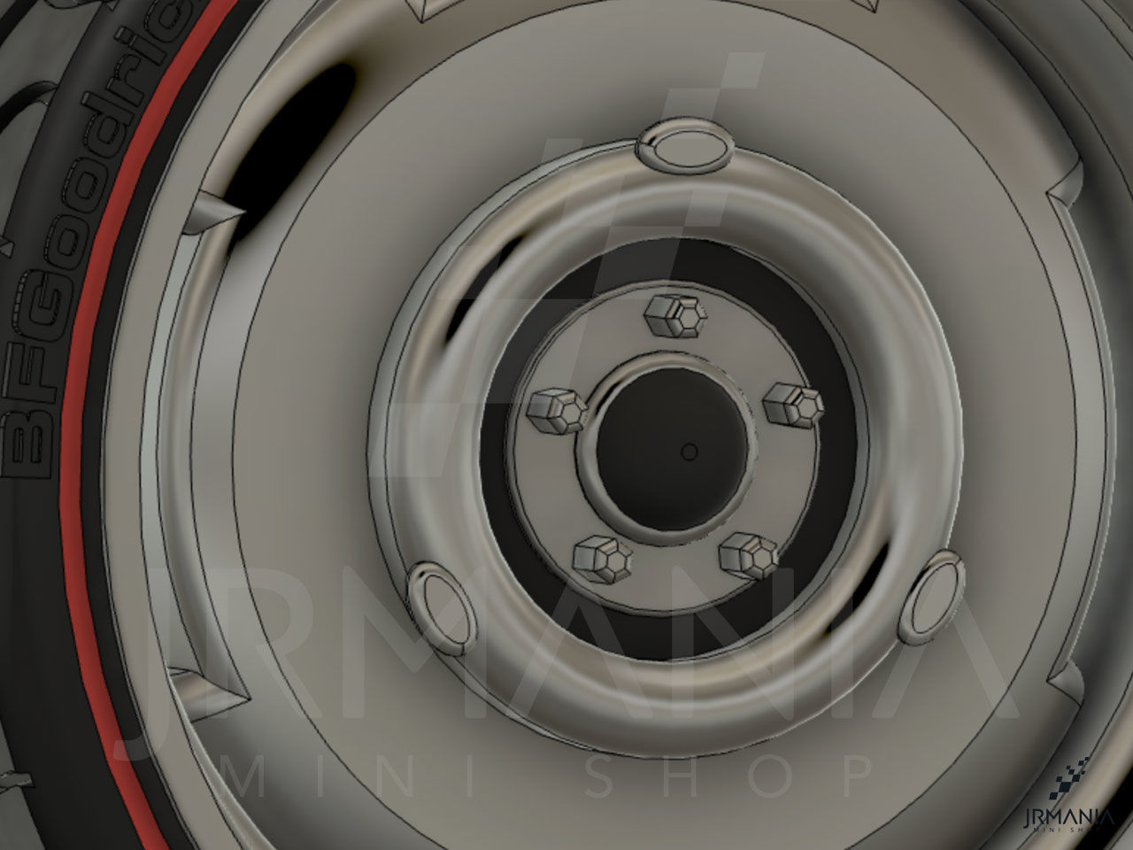 JrMania Mopar Steelies plus Tires 3D print model_8