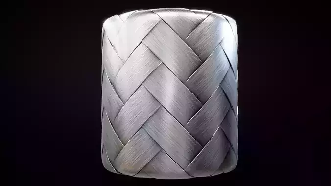 Steel Braid Hose customizable PBR material Texture