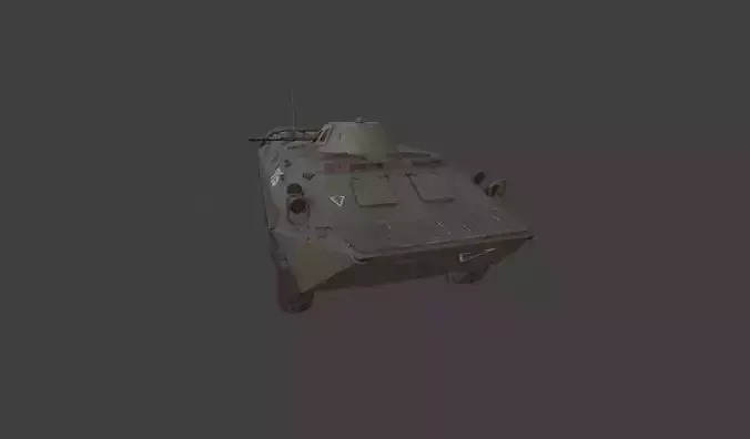 Stalker BRT 70 with cannon 3D model