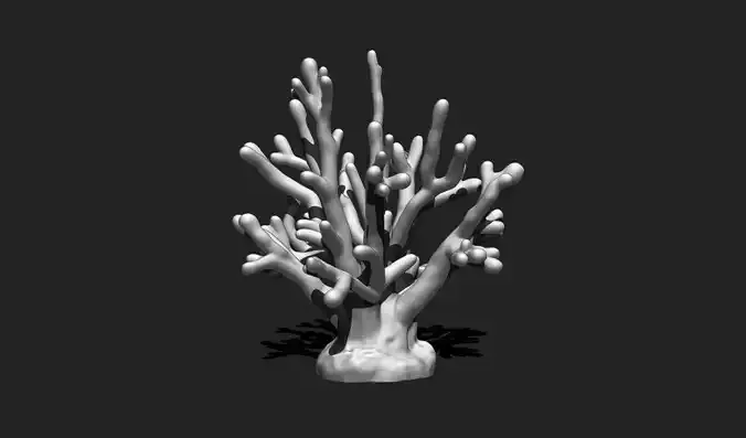 Coral 8 for 3D Printing - STL 3D Print - Aquarium - Home Decor 3D print model