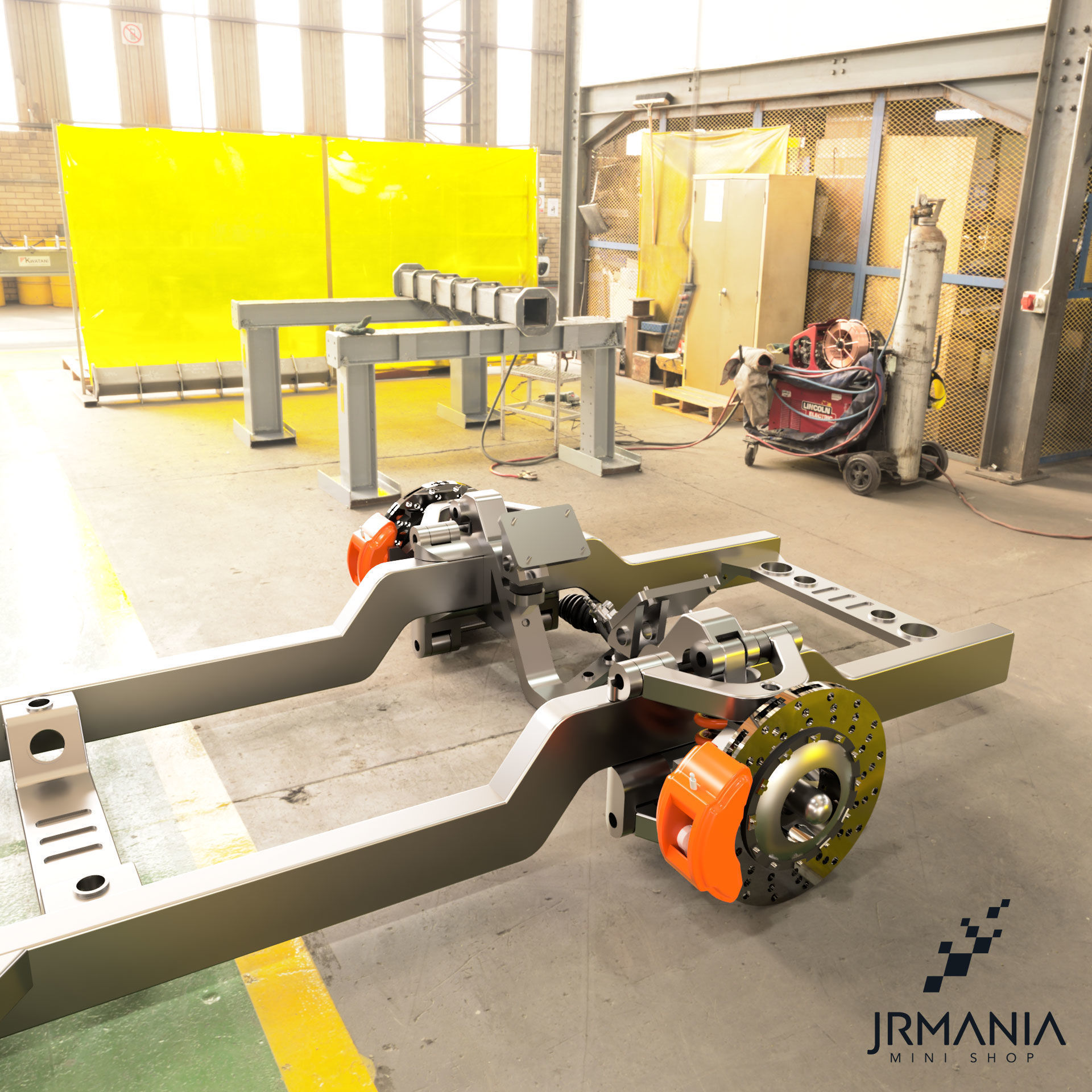 Chassi Jrmania Stallion  Truck frame 3D print model_3