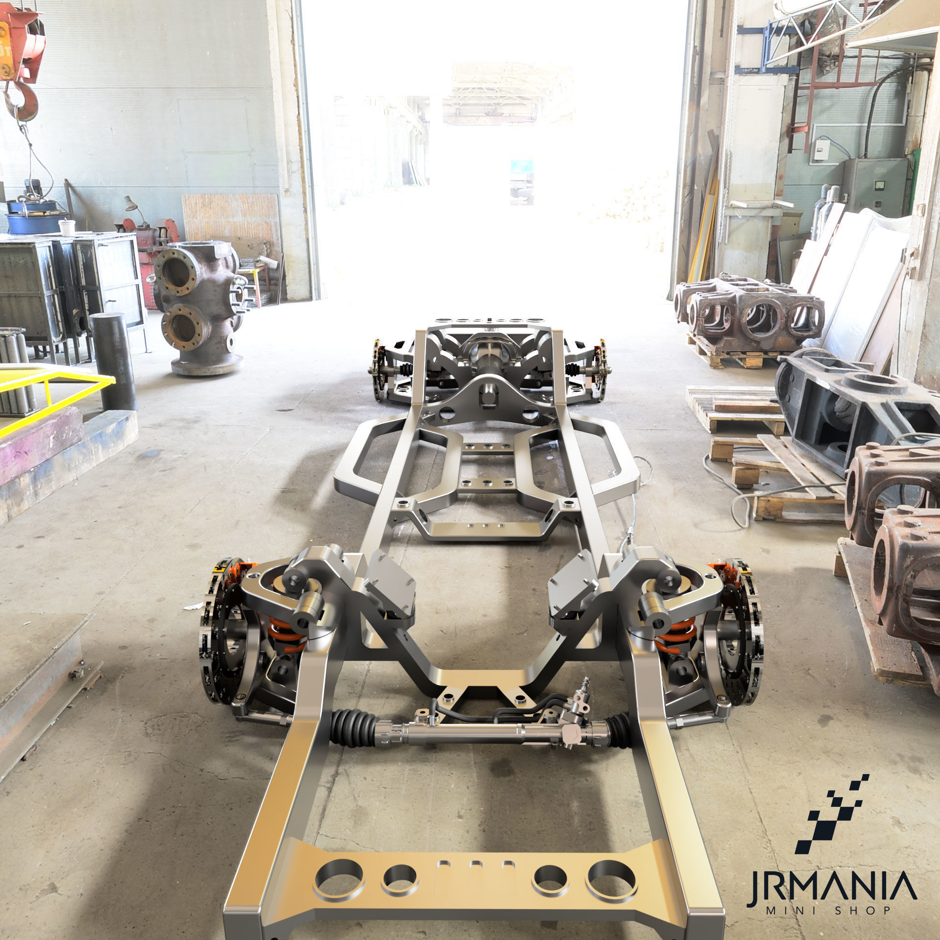 Chassi Jrmania Stallion  Truck frame 3D print model_1