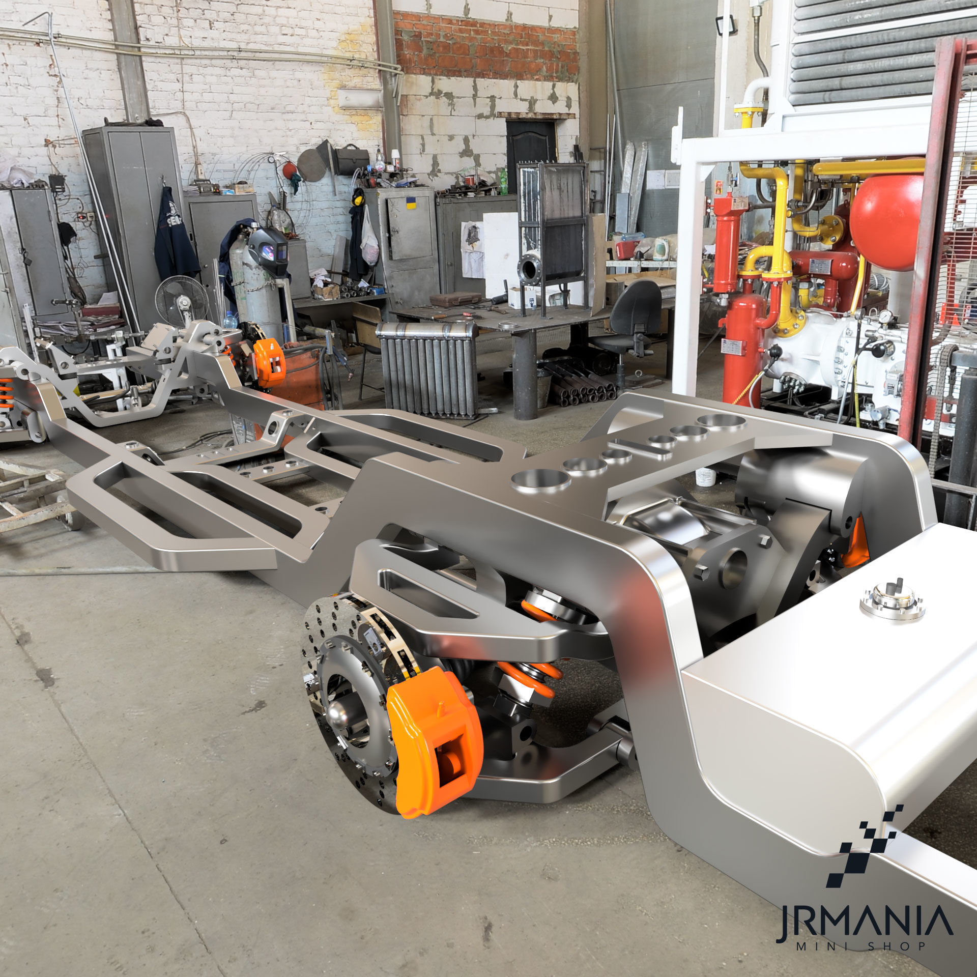 Chassi Jrmania Stallion  Truck frame 3D print model_2