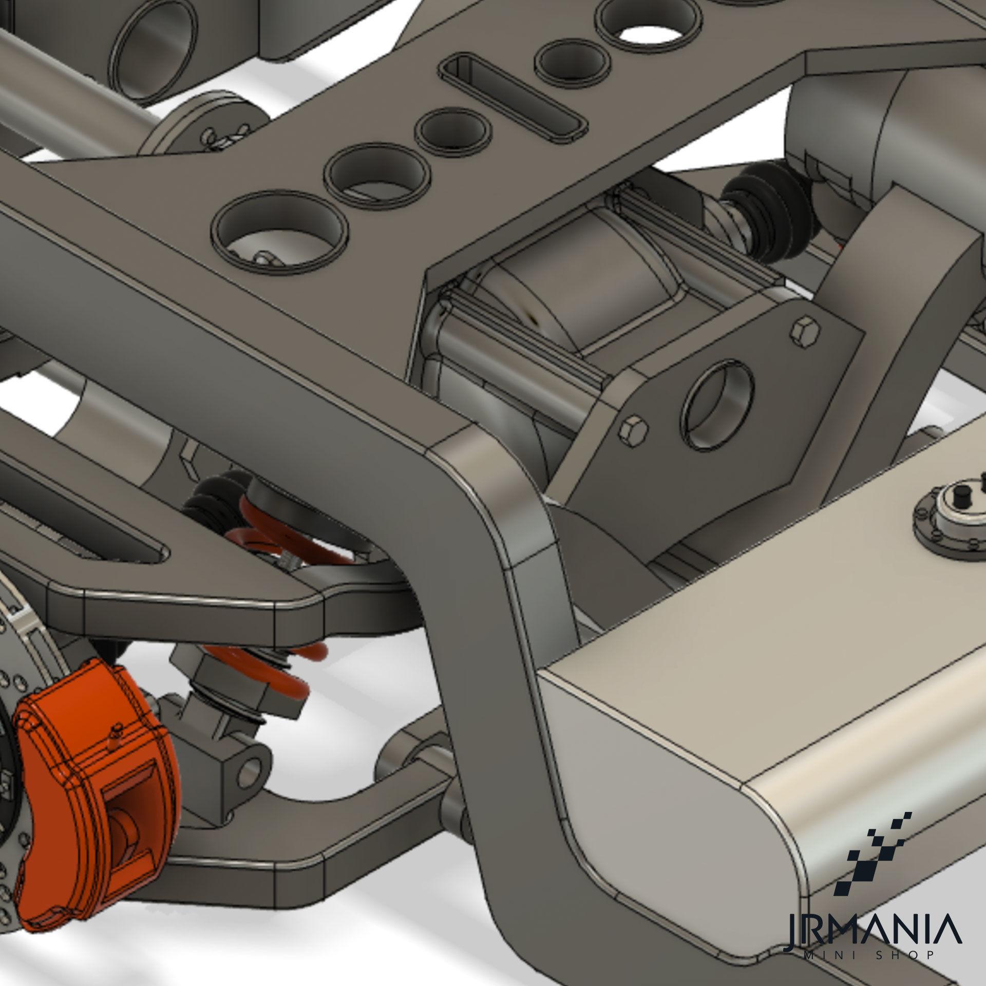 Chassi Jrmania Stallion  Truck frame 3D print model_6
