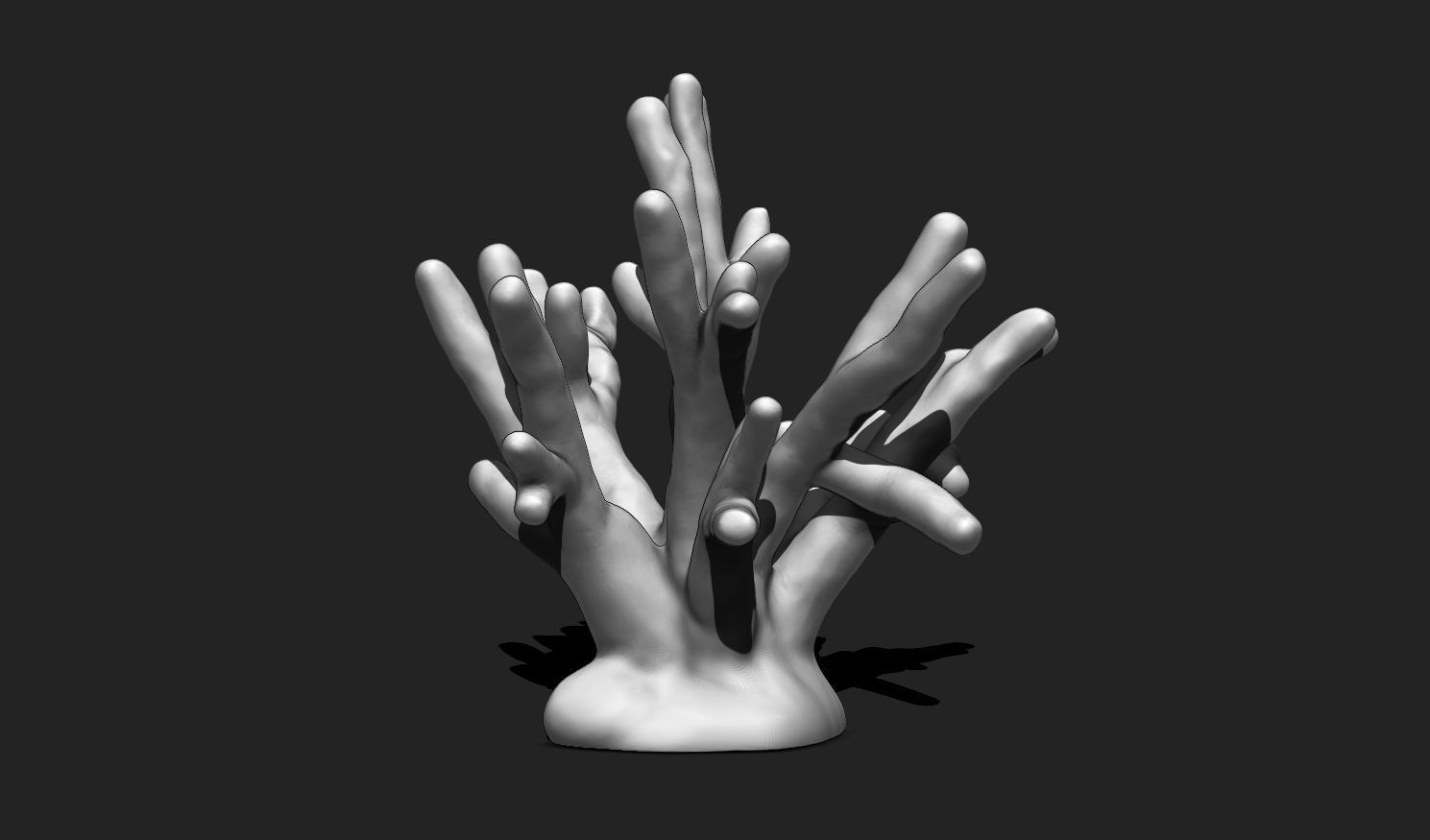 Coral 9 for 3D Printing - STL 3D Print - Aquarium - Home Decor 3D print model_8