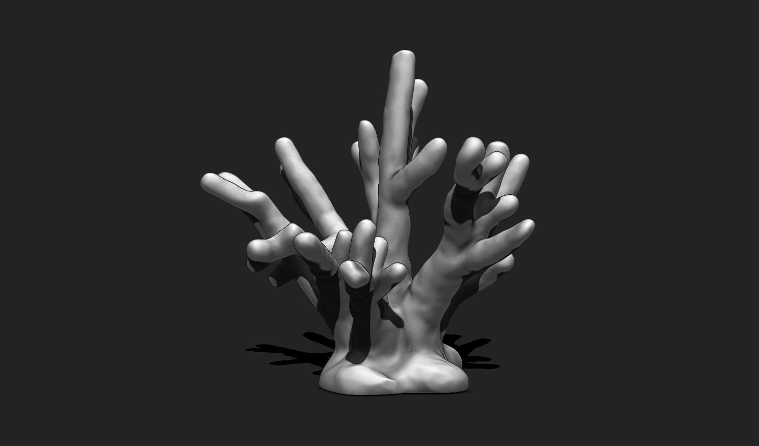 Coral 9 for 3D Printing - STL 3D Print - Aquarium - Home Decor 3D print model_3