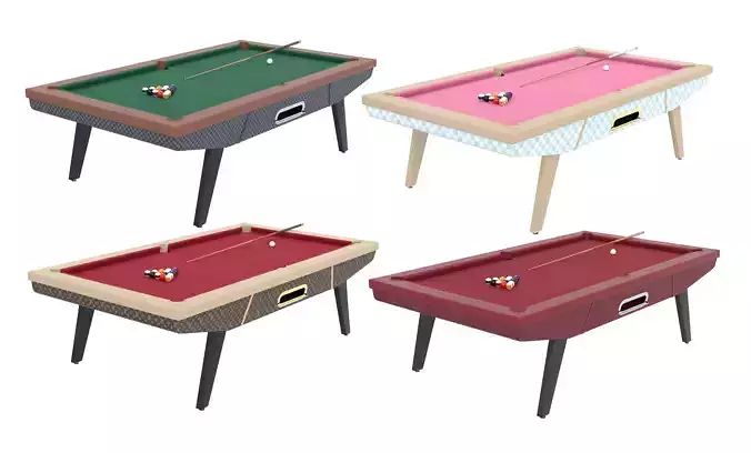 Louis Vuitton LV Pool Billiard Leather GM Table Low-poly 3D model