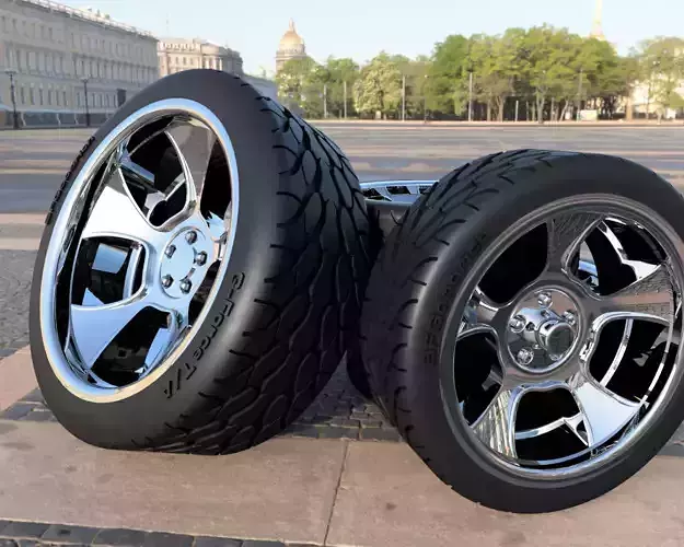 Bobby Alloway for Hot Rod plus Tires  3D print model