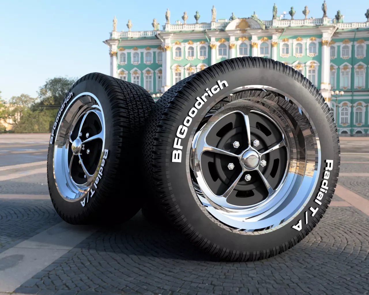 Magnum 500 plus Tires 3D print model_0