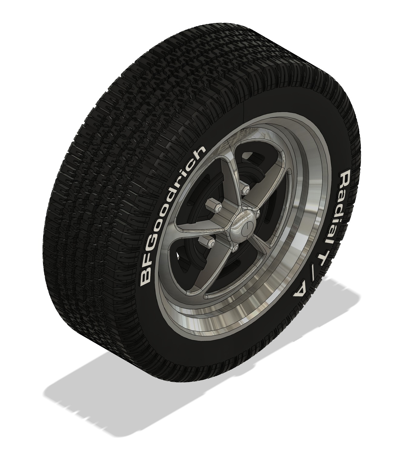 Magnum 500 plus Tires 3D print model_3