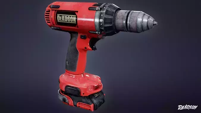 CONSTRUCTION - Electric Drill 01 - LOW POLY