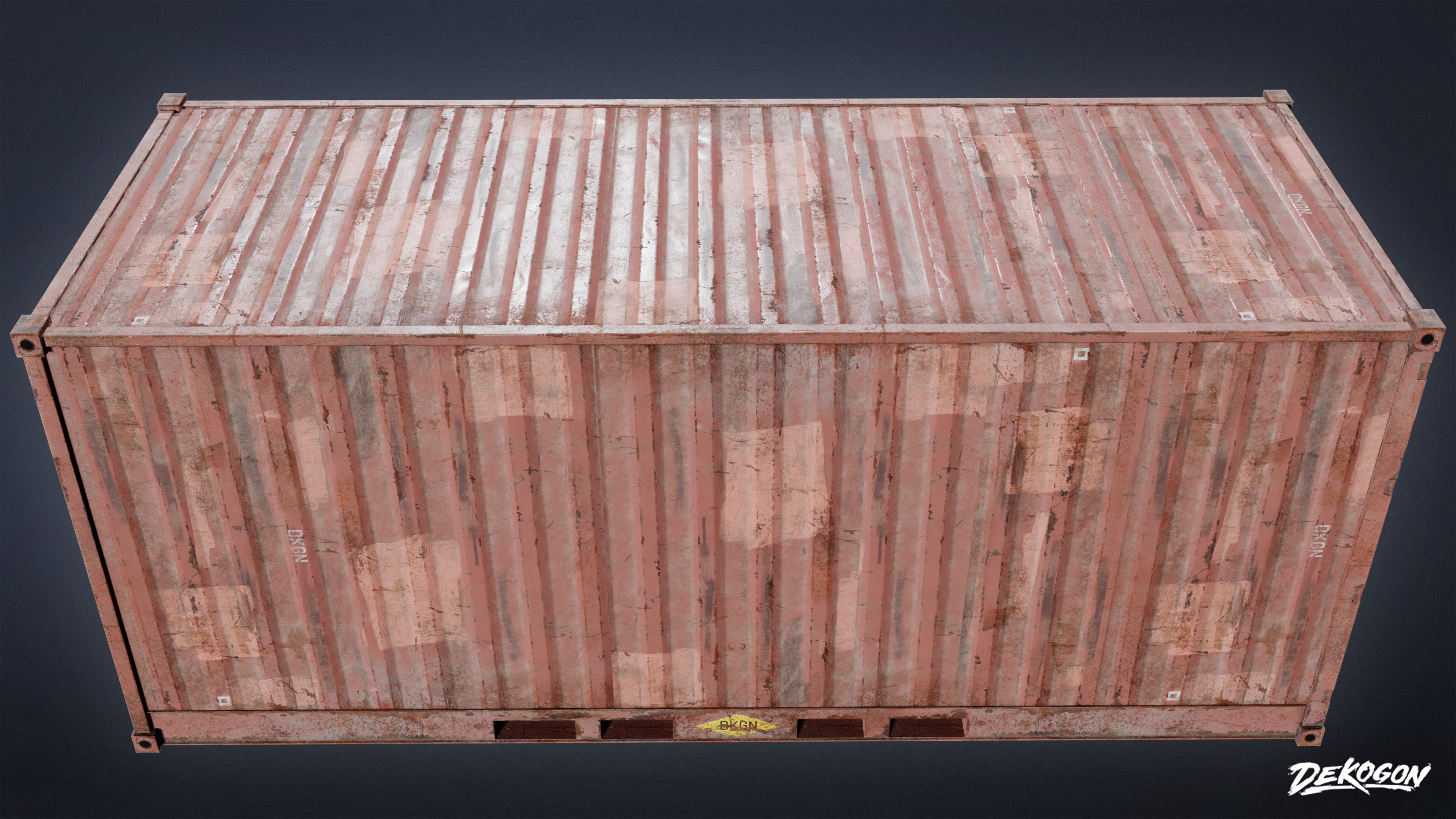 CONSTRUCTION - Freight Container 01 - LOW POLY Low-poly 3D model_4
