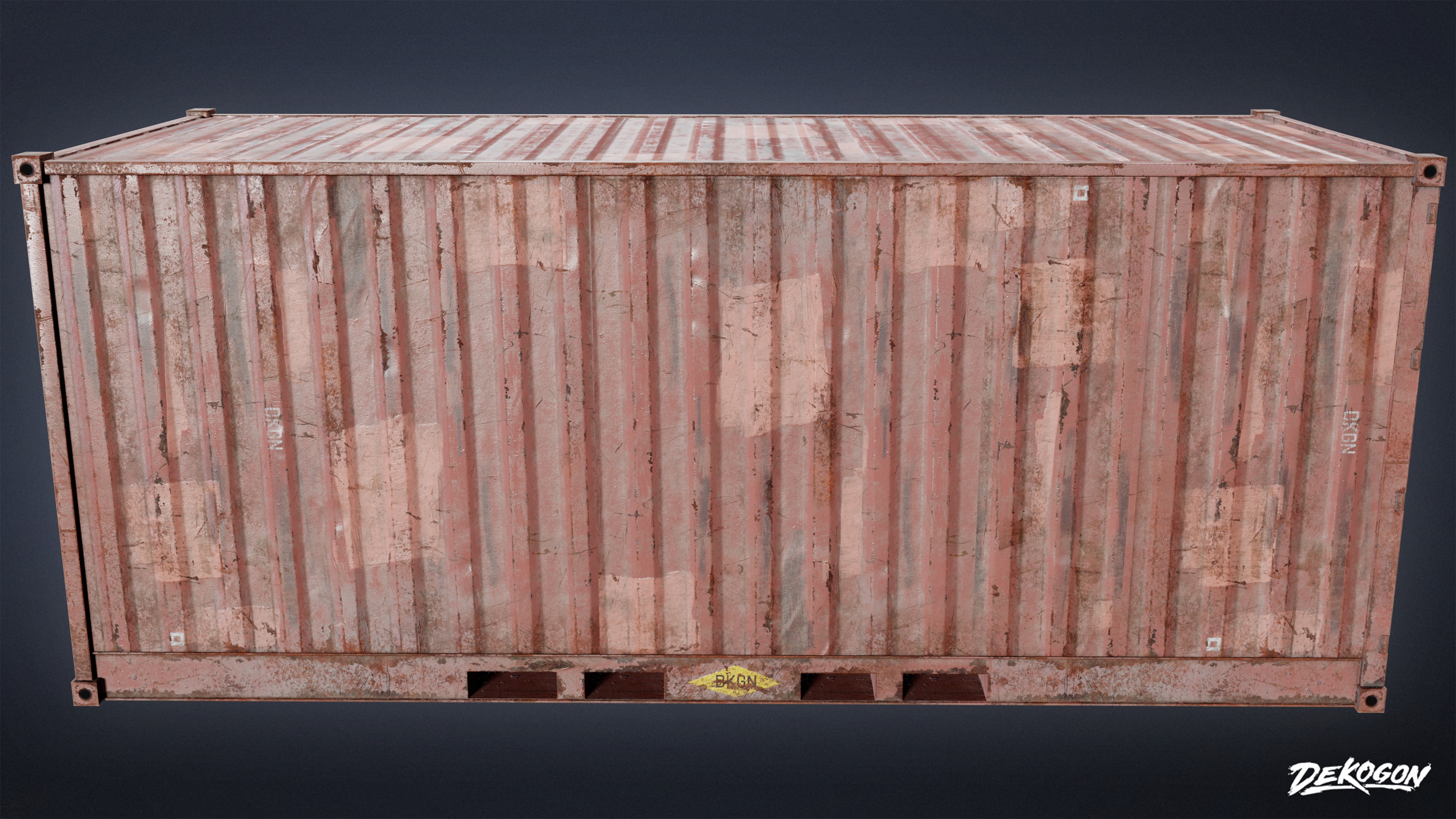 CONSTRUCTION - Freight Container 01 - LOW POLY Low-poly 3D model_2