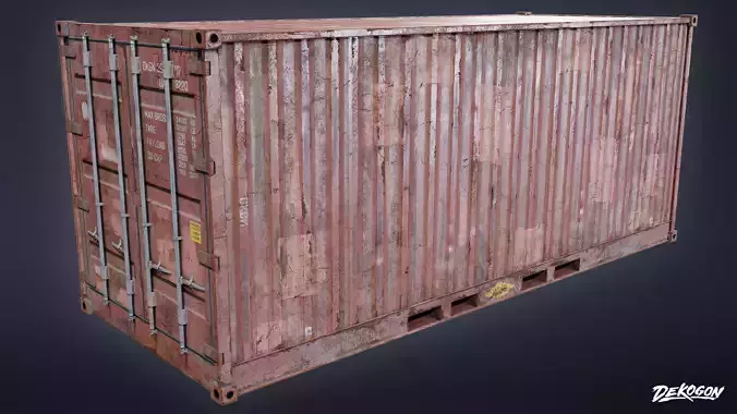 CONSTRUCTION - Freight Container 01 - LOW POLY