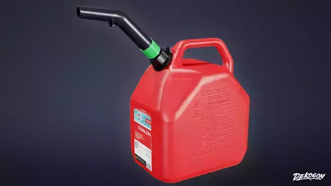 CONSTRUCTION - Gas Can 01 - LOW POLY Low-poly 3D model