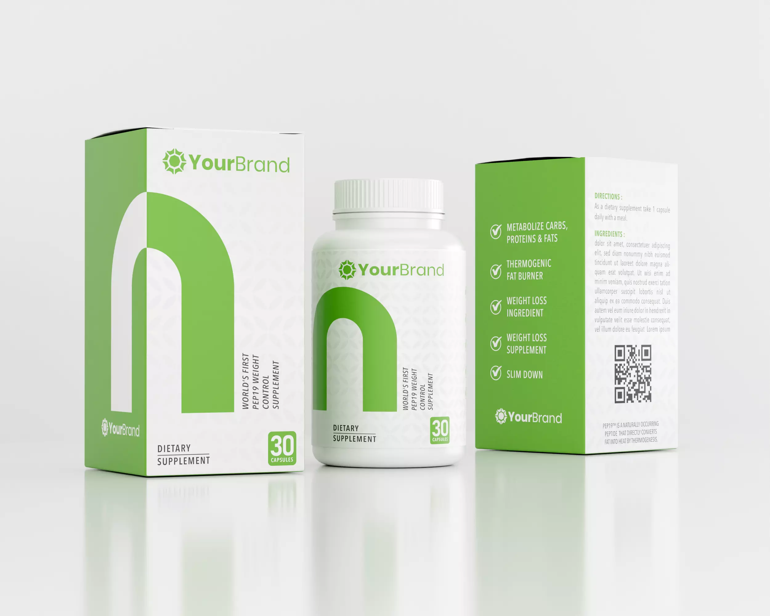 Supplement and Packaging Box 3D model