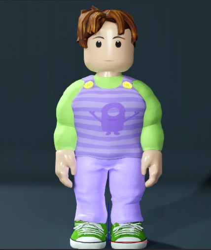 Roblox 3D character full rigged facial expressions 3D model_2