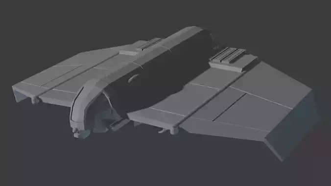 Star Wars Cloakshape Fighter 3D print model