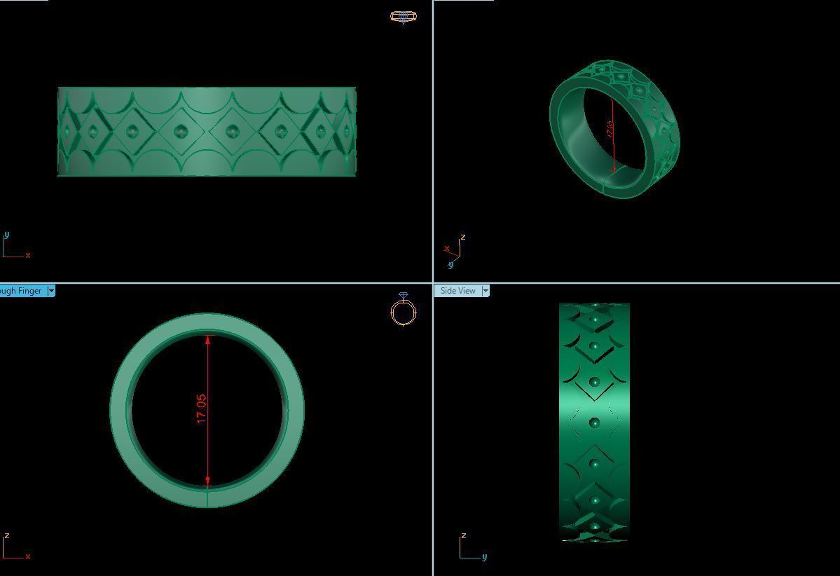 Ring men 3D print model_7