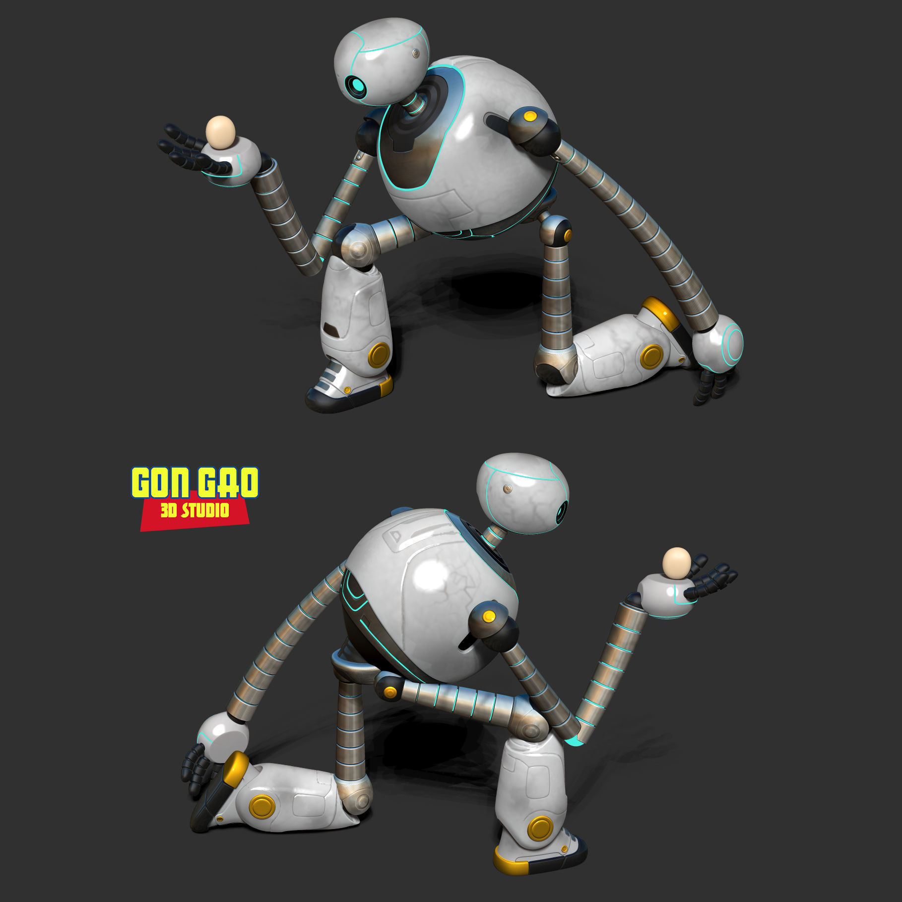 Roz - The Wild Robot 3D print model_3