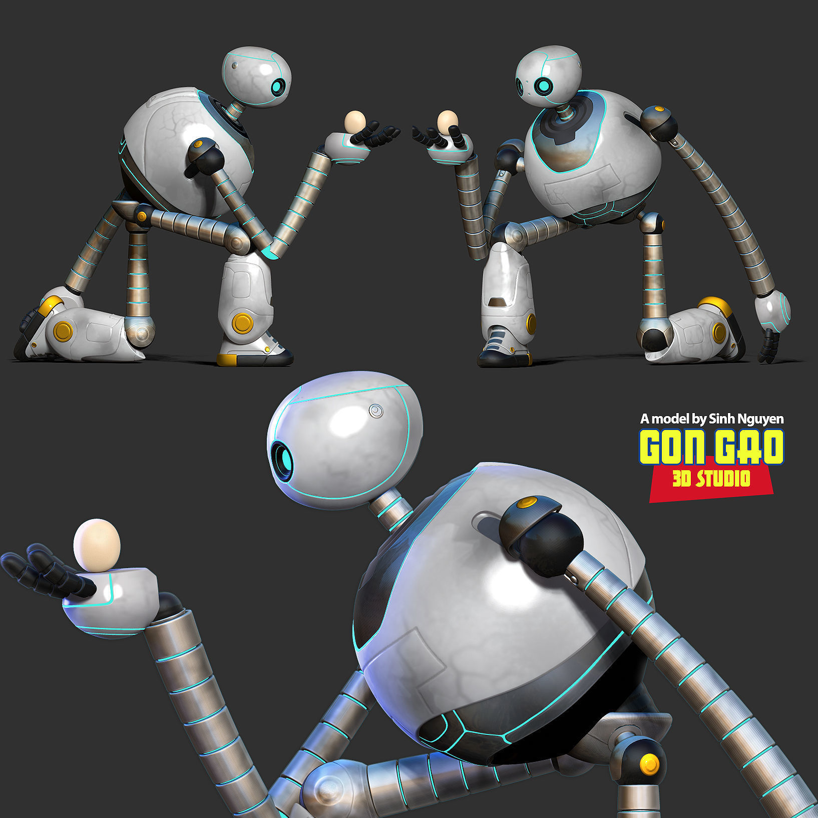 Roz - The Wild Robot 3D print model_1