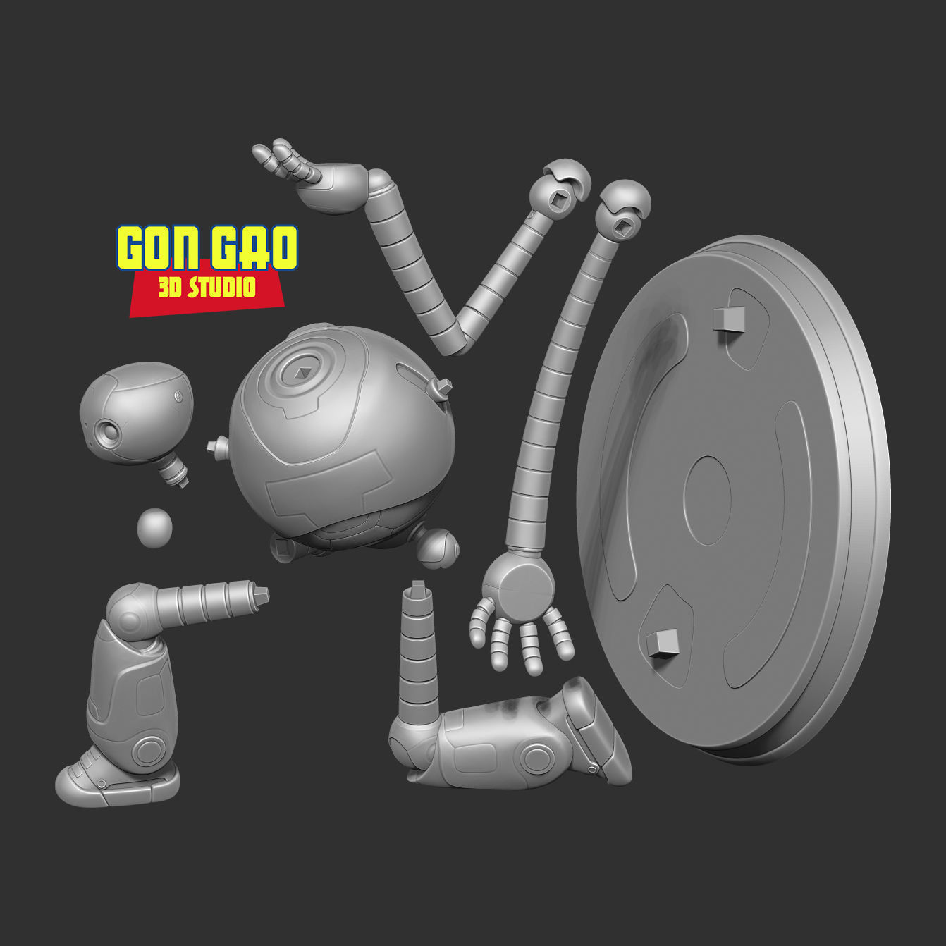 Roz - The Wild Robot 3D print model_2