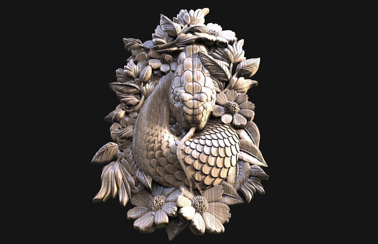 Snake CNC  3D print model_4