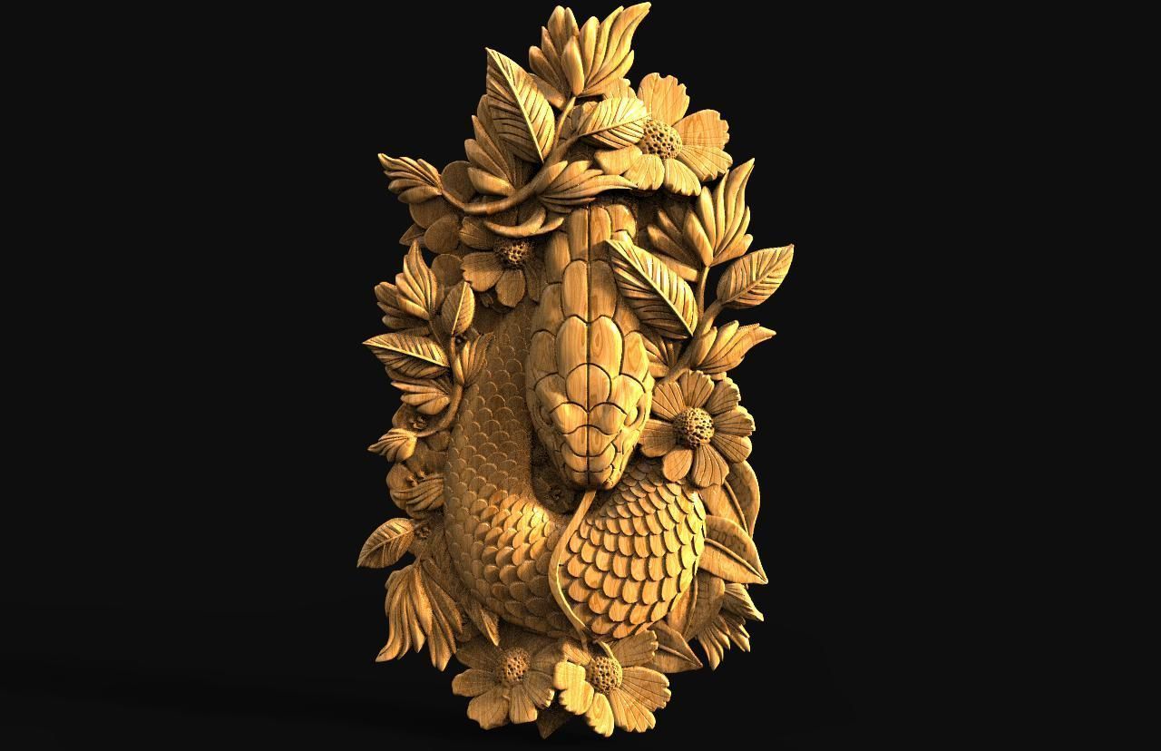 Snake CNC  3D print model_5