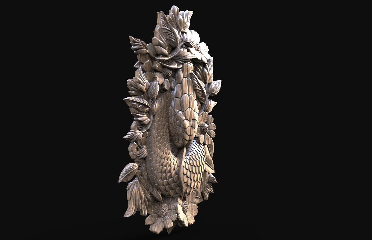 Snake CNC  3D print model_2