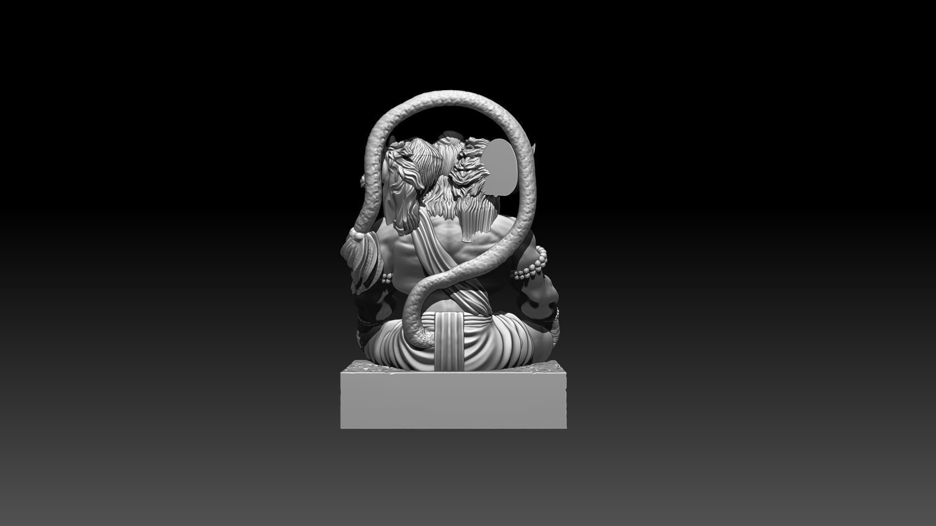 PanchaMukhiHanuman  model for 3D printing 3D print model_3