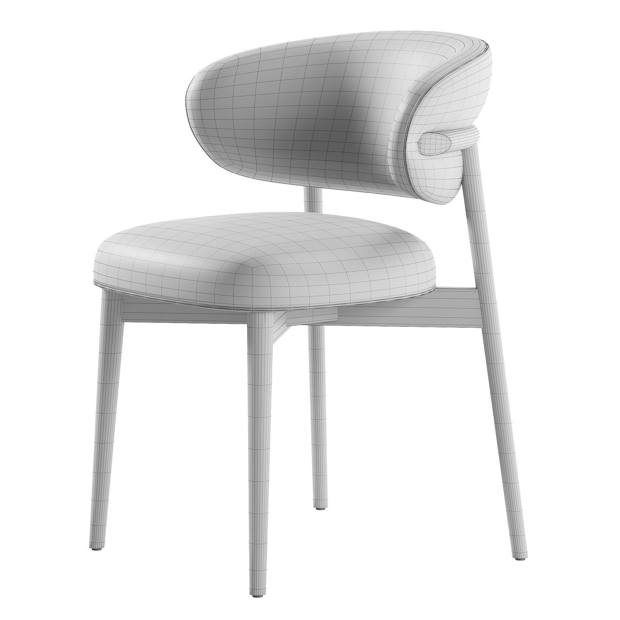 Oleandro chair by Calligaris Low-poly 3D model_6