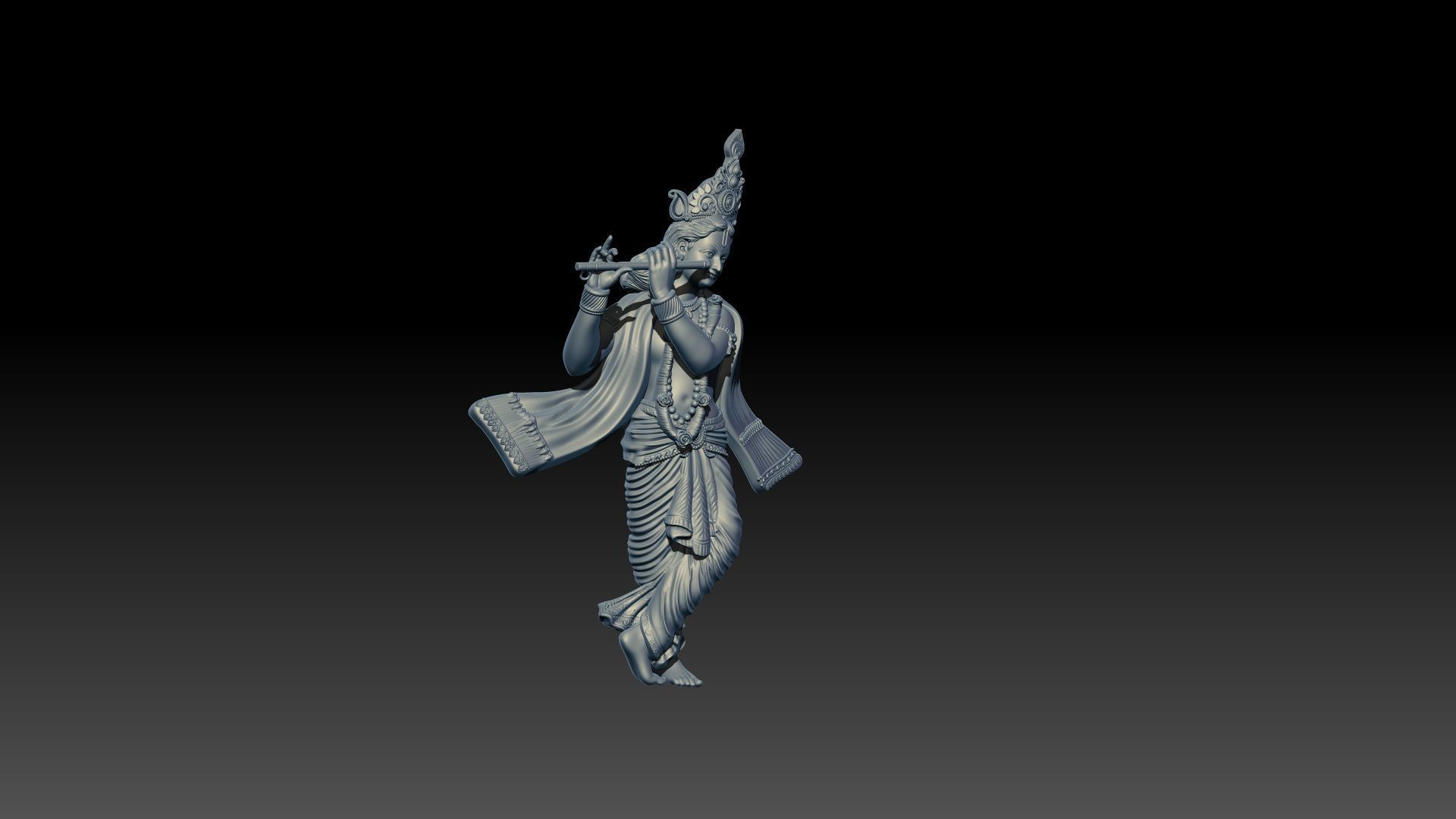 Lord Krishna 3D model for 3D printing 3D print model_5