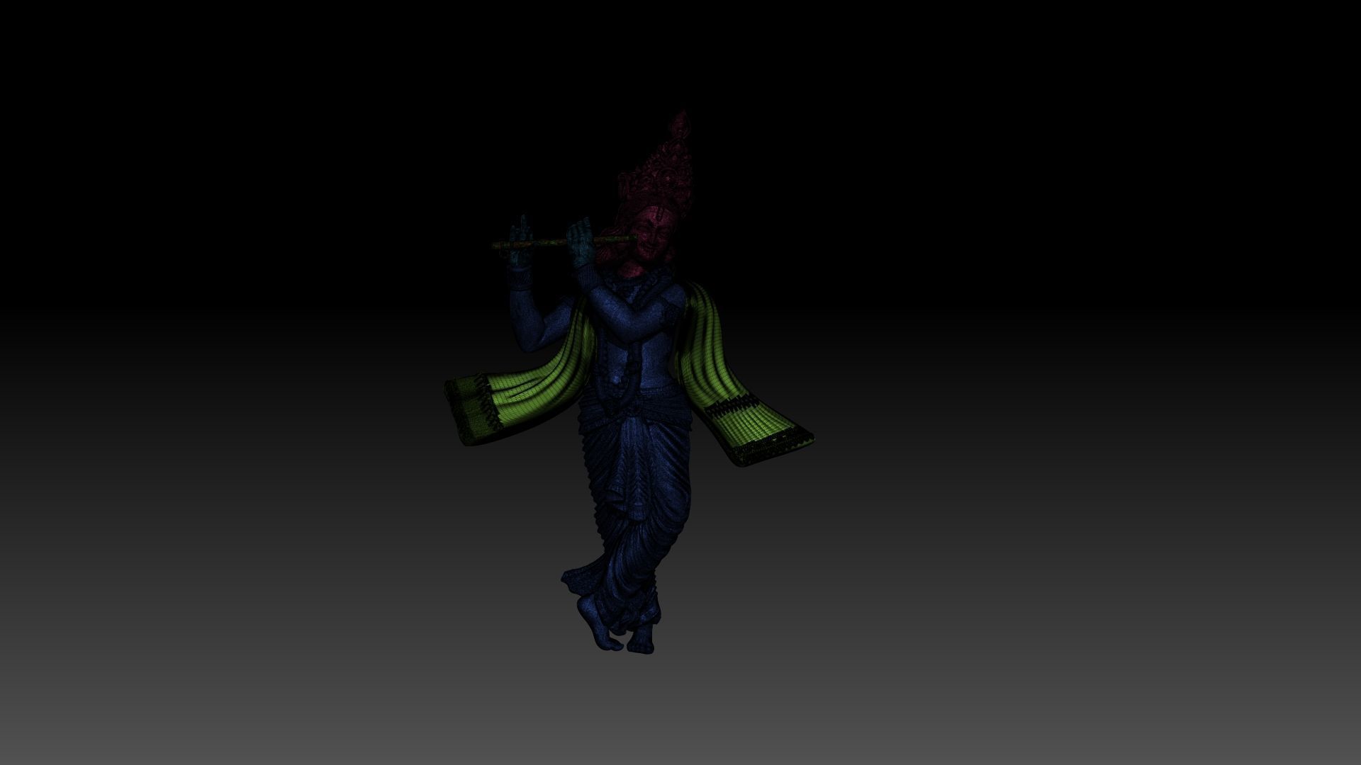 Lord Krishna 3D model for 3D printing 3D print model_2
