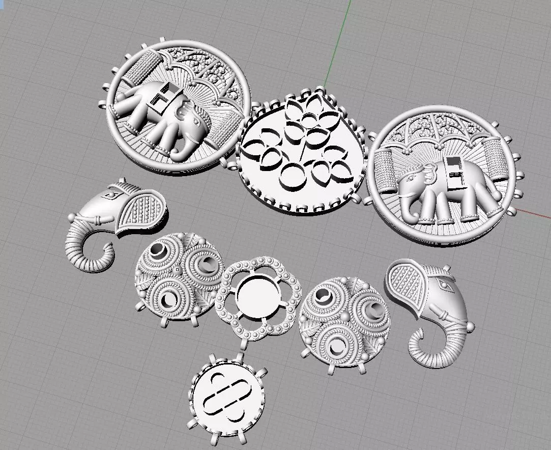 jadau necklace 3D print model_0