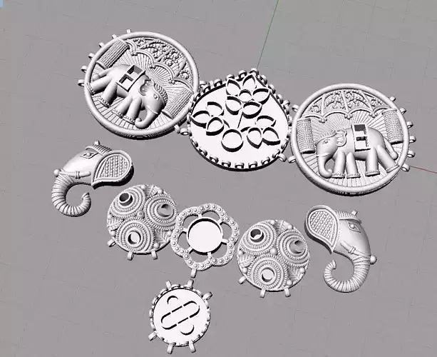 jadau necklace 3D print model