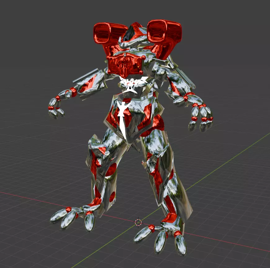 Mesh of M-13 Milirary Robots FBX Files  Low-poly 3D model_0