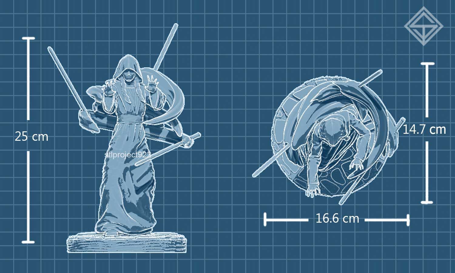 Darth Traya 3D print model_5