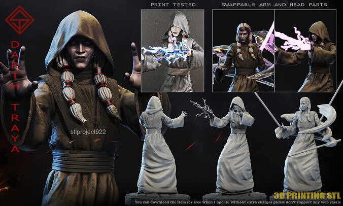 Darth Traya 3D print model