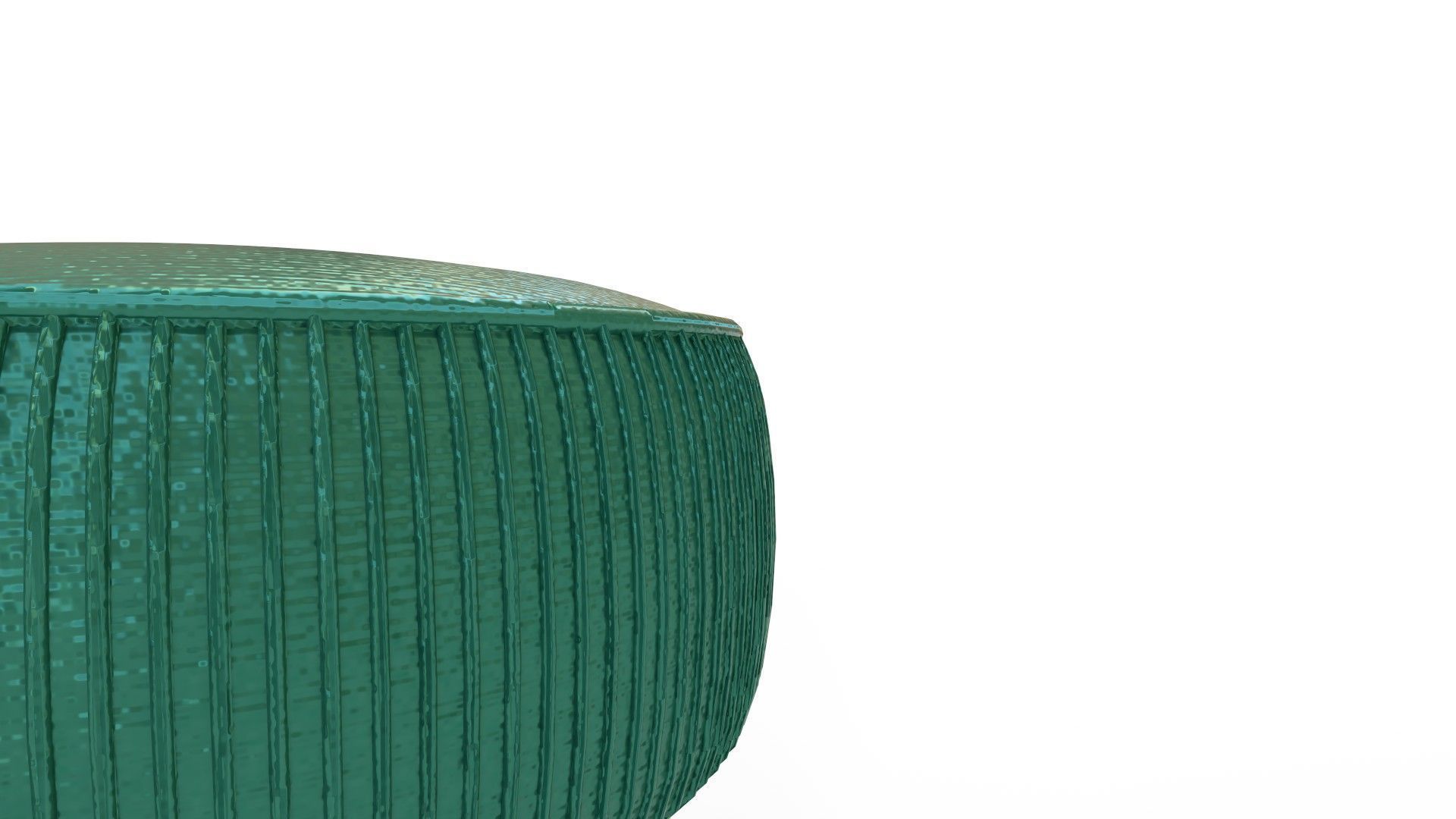 LUE BONA Pleated Vanity Stool 3D model_6