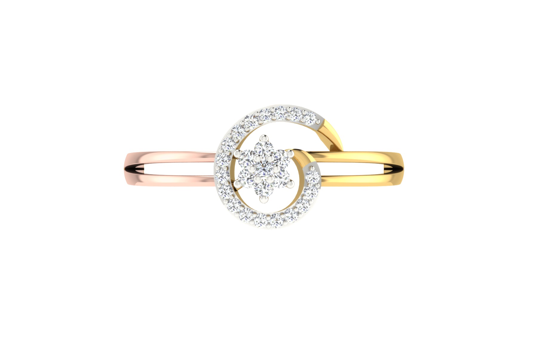 Women Ring Render 3dm STL OBJ FBX Details 3D print model_7