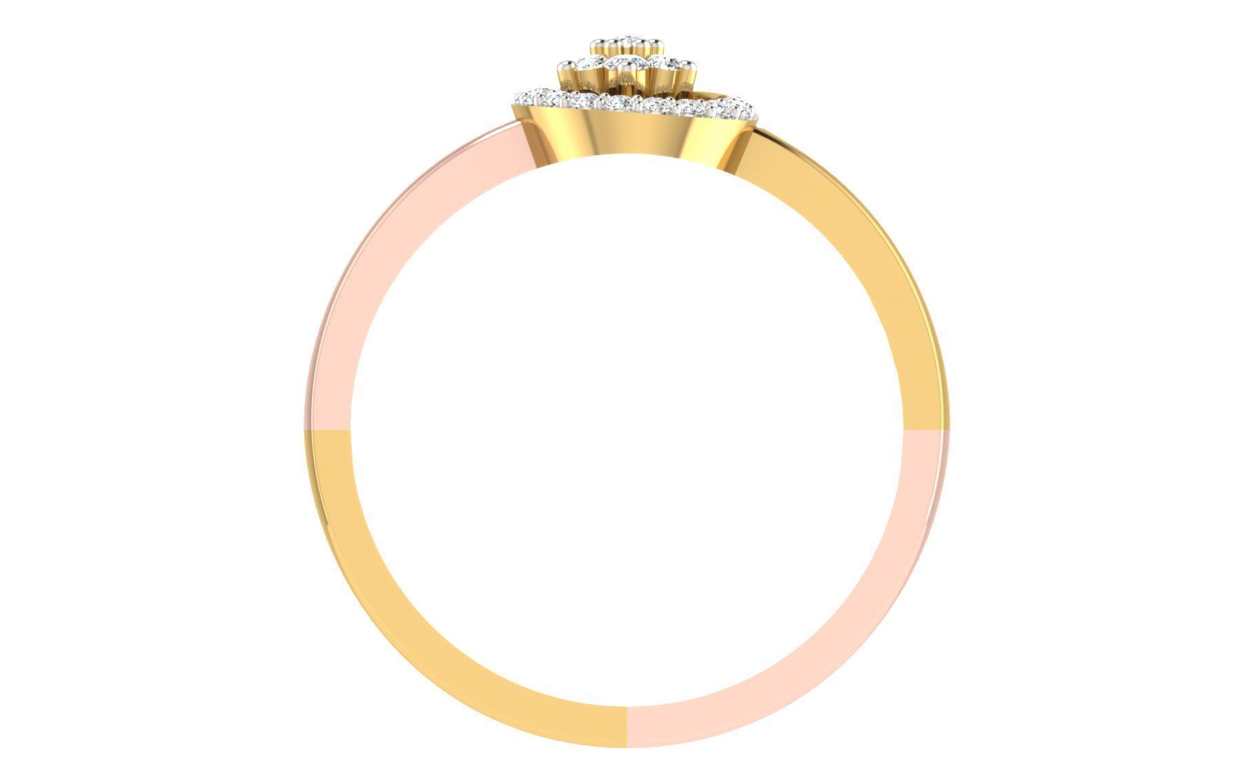 Women Ring Render 3dm STL OBJ FBX Details 3D print model_3