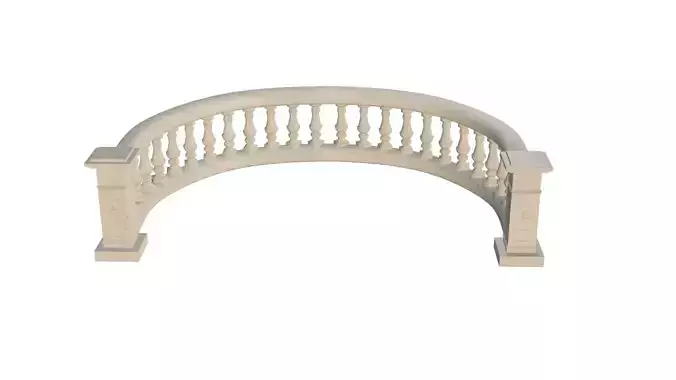 Concrete Balustrade 3D print model