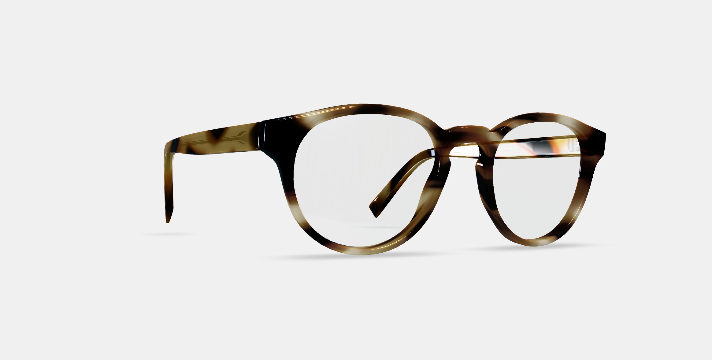 Percey Eyeglasses in Striped Sassafras 3D model_8