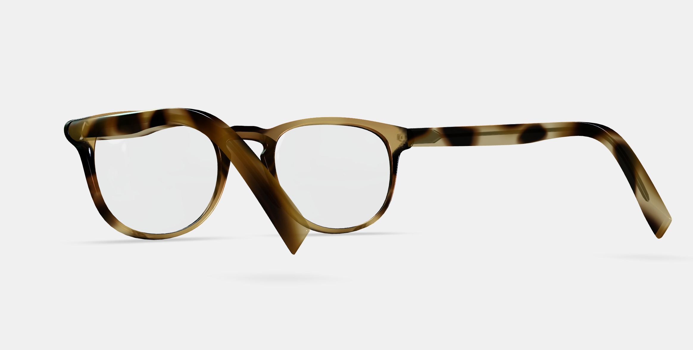 Baker Eyeglasses in Striped Sassafras 3D model_3