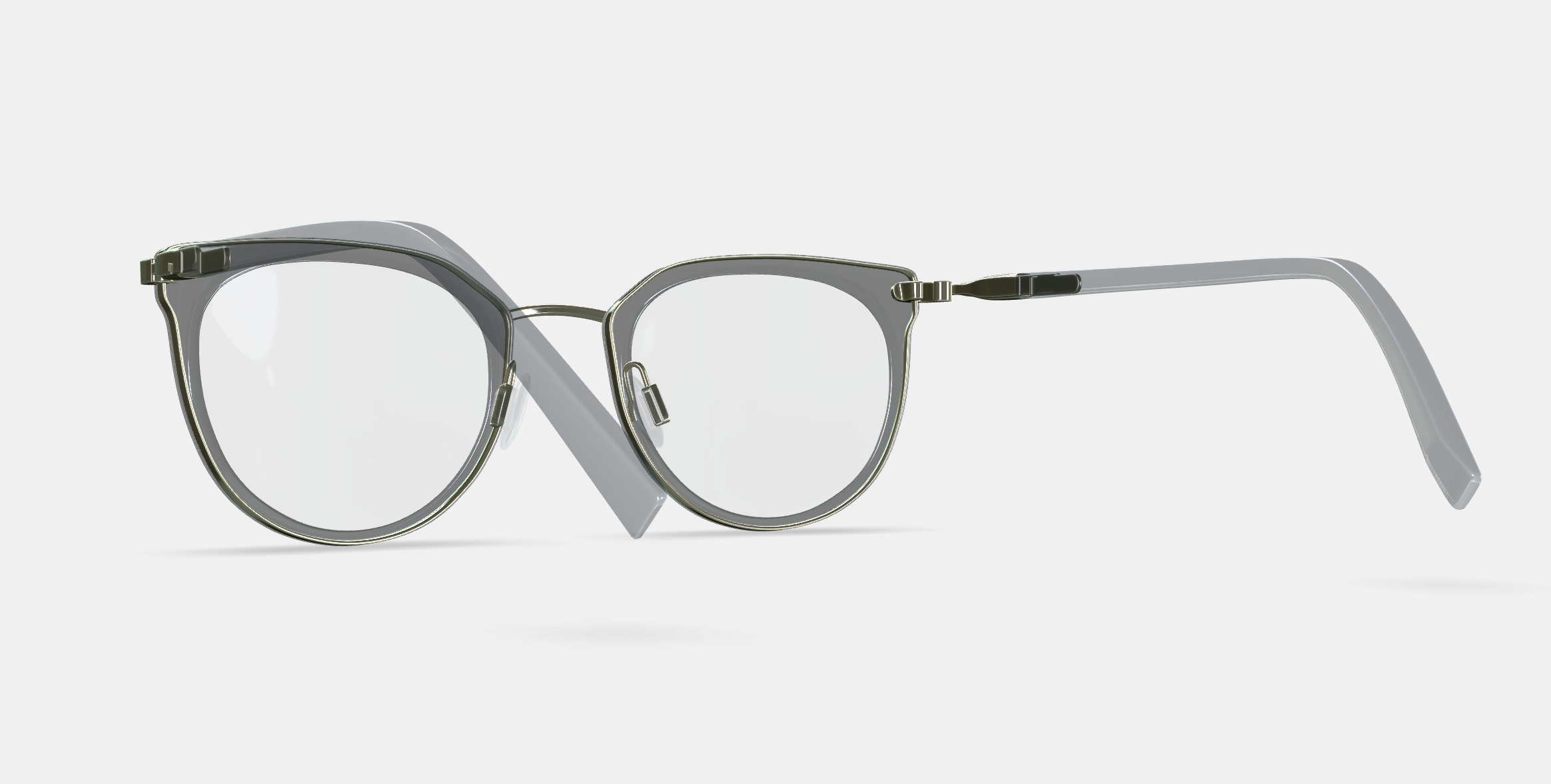 Whittier Eyeglasses in Soapstone with Riesling 3D model_4