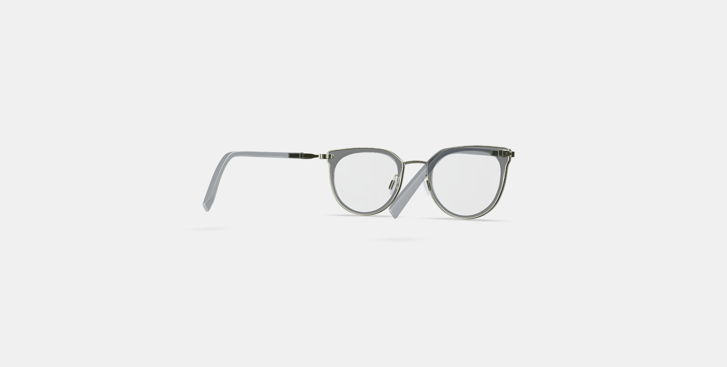 Whittier Eyeglasses in Soapstone with Riesling 3D model_5